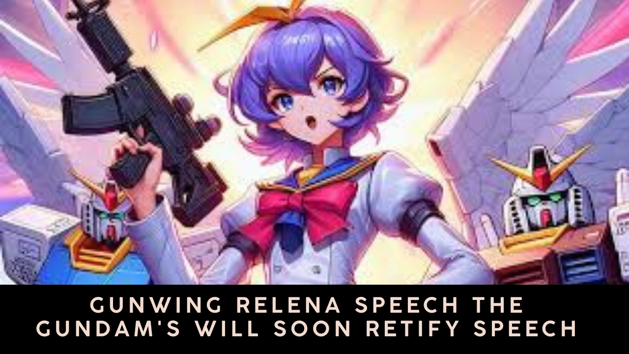 Gunwing Relena Speech the Gundam's will Soon Retify Speech